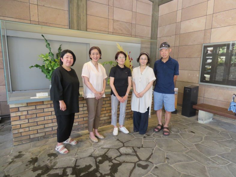 ８月３０日（土）の生け花（美風池坊 代表 小島 　美陽 先生）