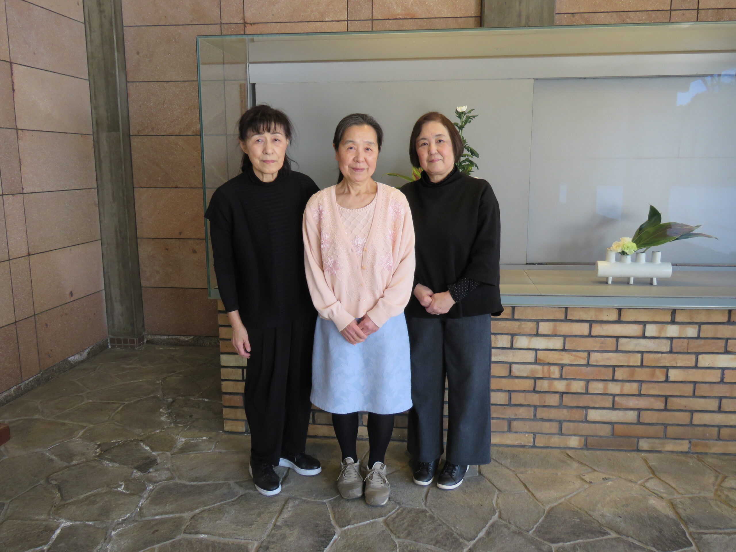 ４月４日(土)の生け花（松風花道会 代表：中川 玲水 先生）