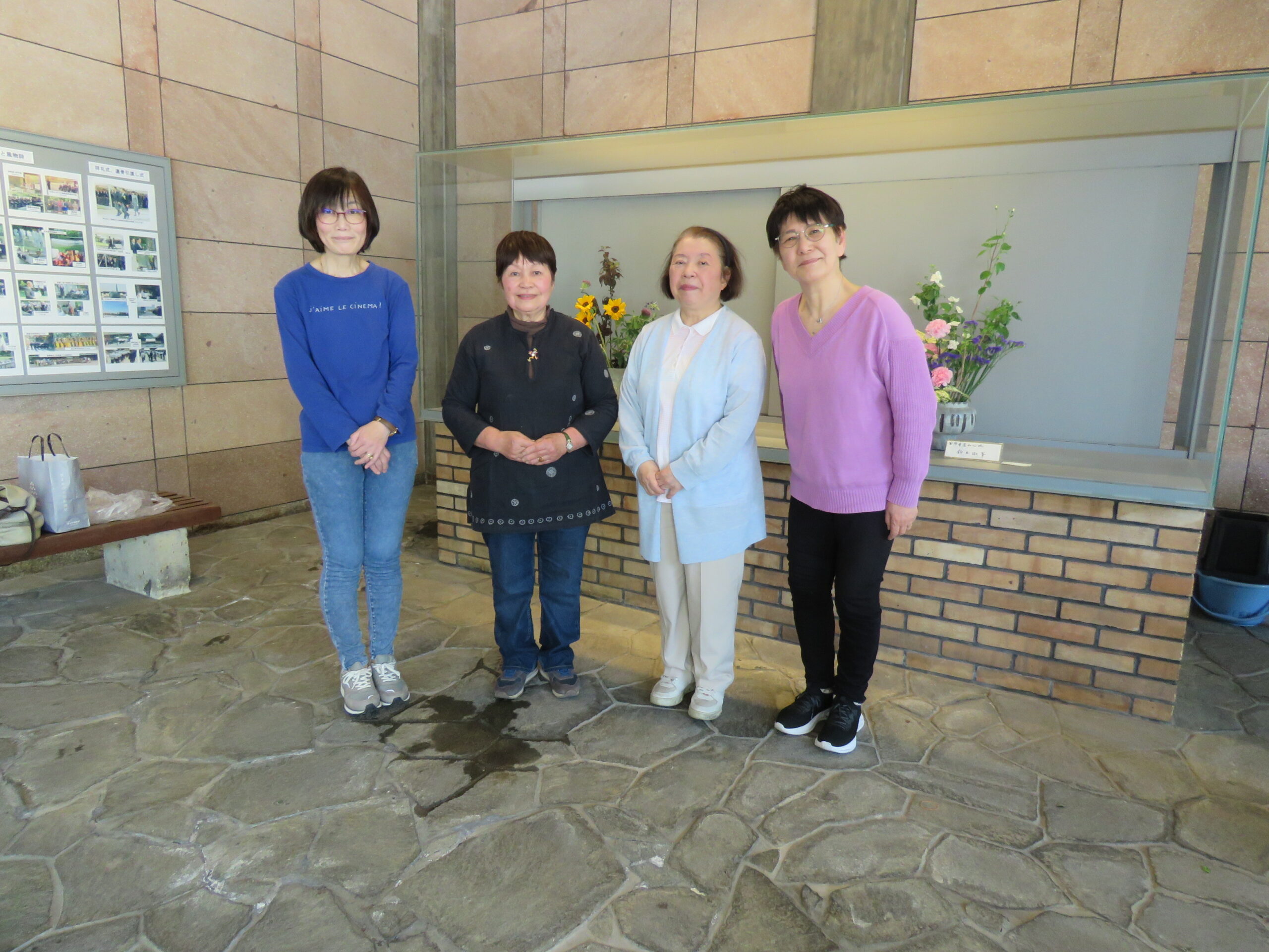 5月2日(土)の生け花（国際華道如心流代表：新井 礼心 先生）