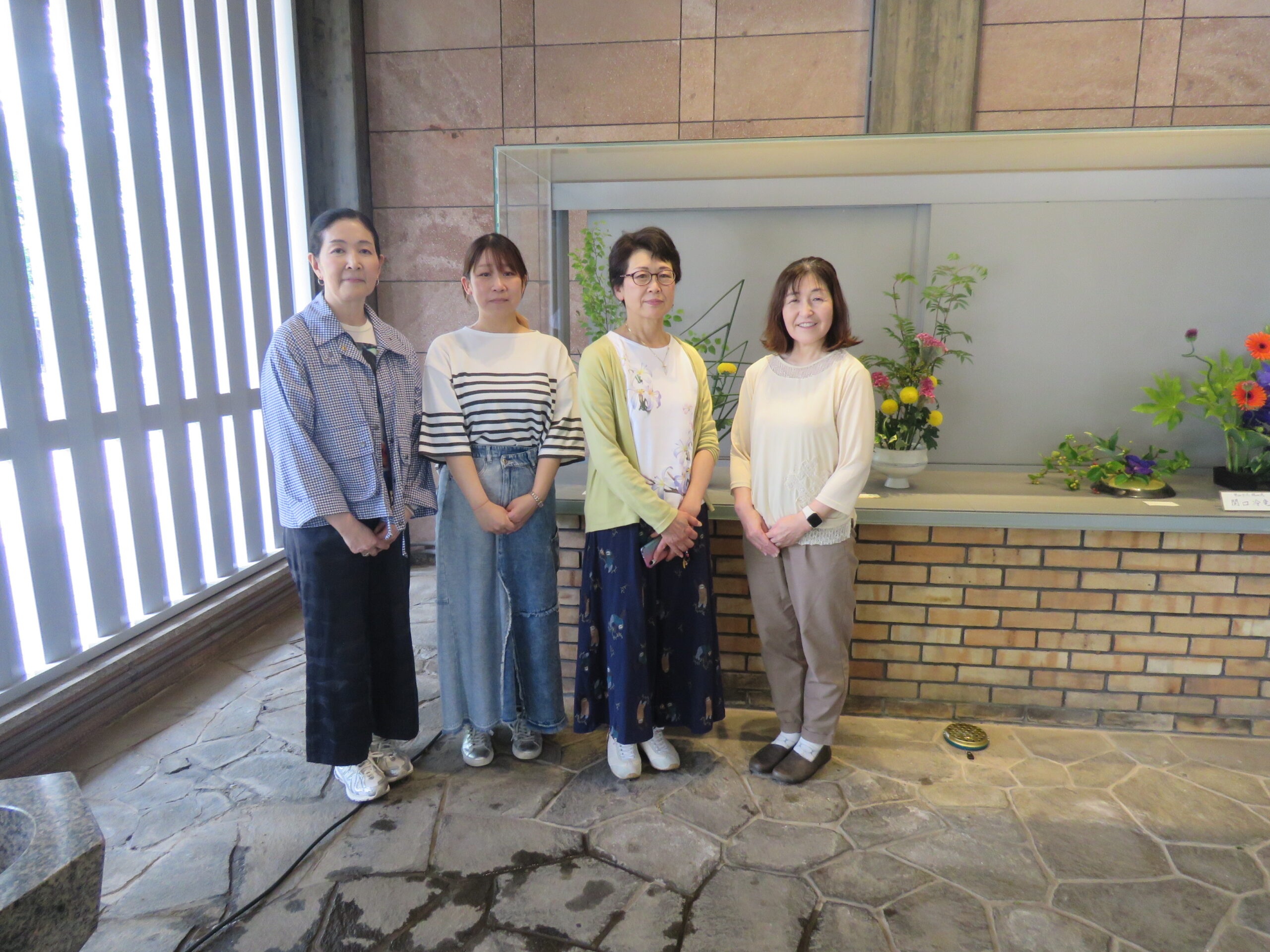 ６月１３日(土)の生け花（柴山古流・縁山流 代表 井上 冷美 先生）