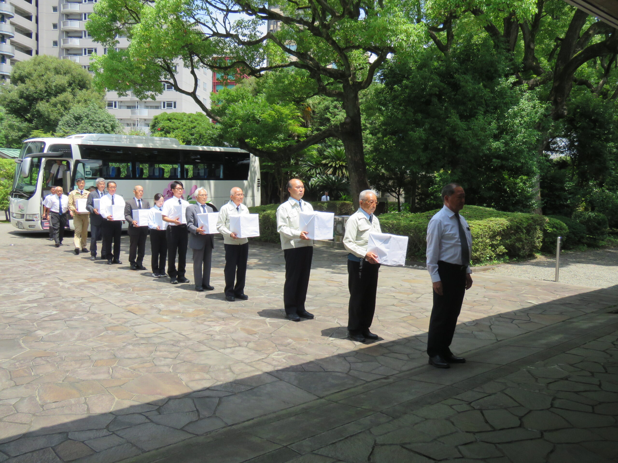 7月９日(木)　硫黄島戦没者遺骨引渡式