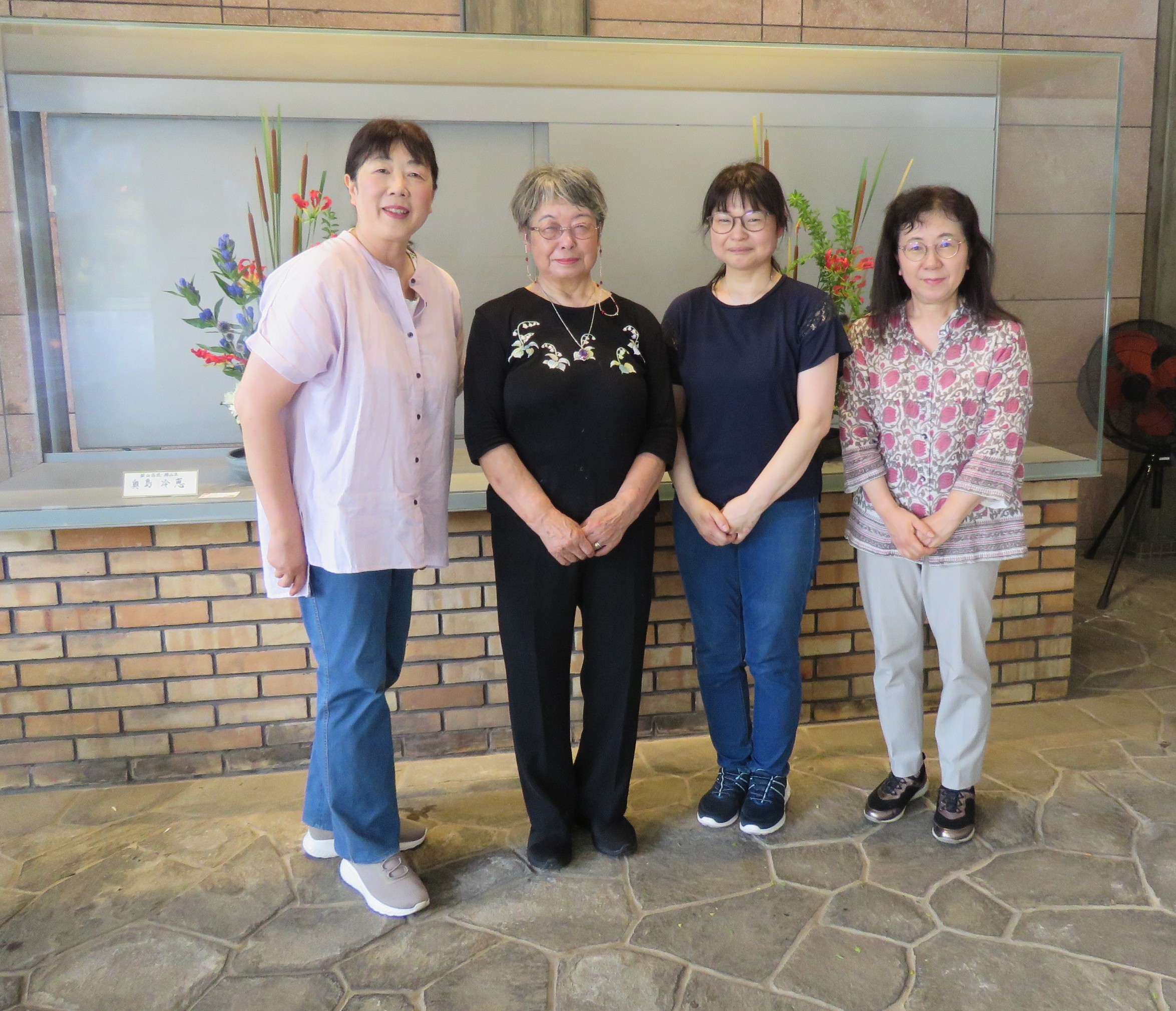 ７月１１日(土)の生け花（柴山縁山流 代表：沼田 冷笑 先生）