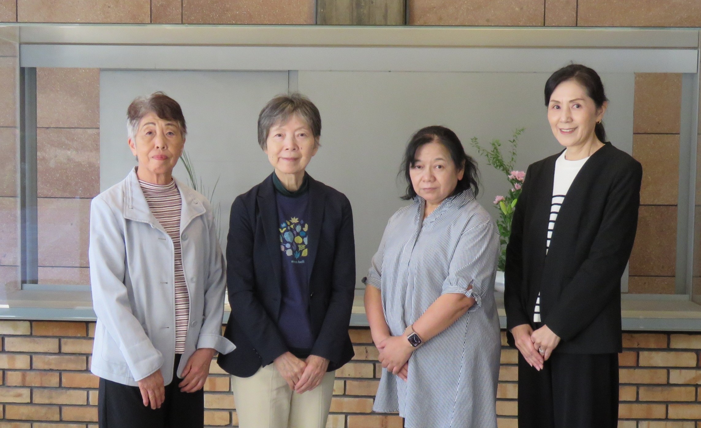 10月3日(土)の生け花（松風花道会：代表 中川 玲水 先生）